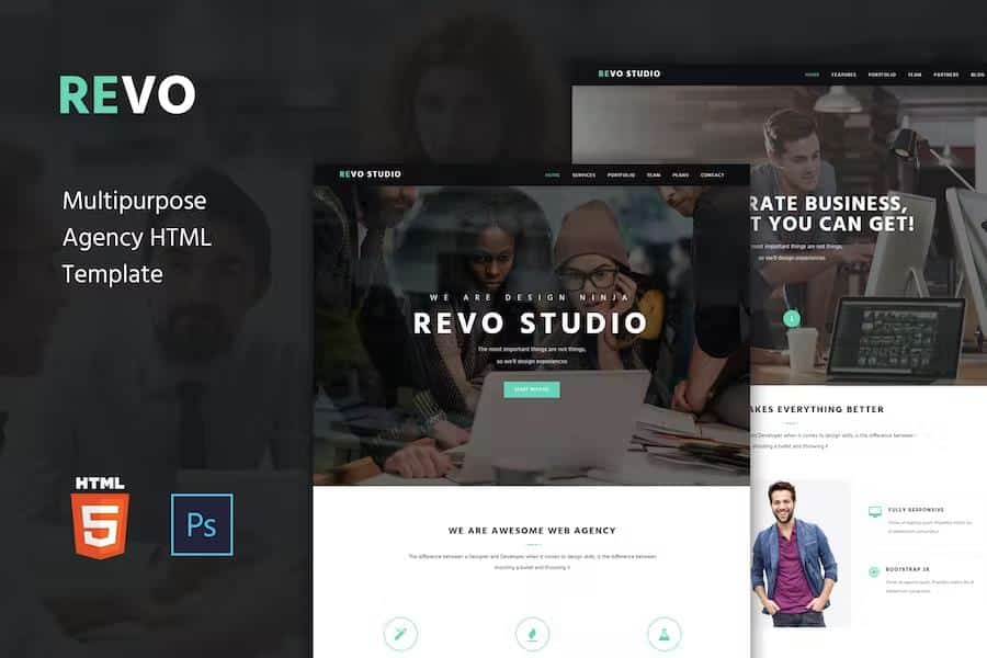Revo Studio -  Multipurpose Landing Page