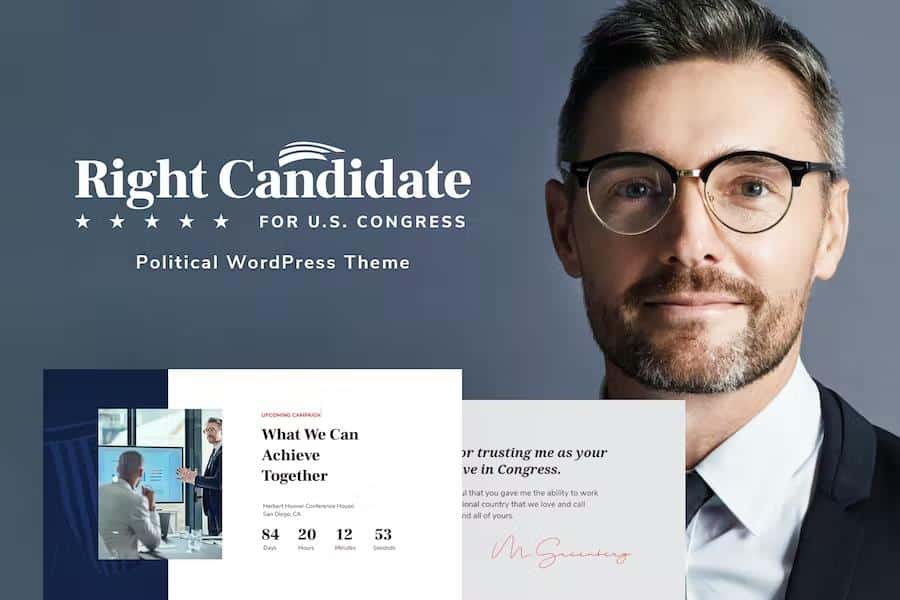 Right Candidate - Election Campaign and Political WordPress Theme