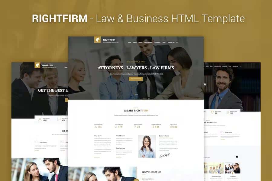 RIGHTFIRM - Law & Business HTML Template