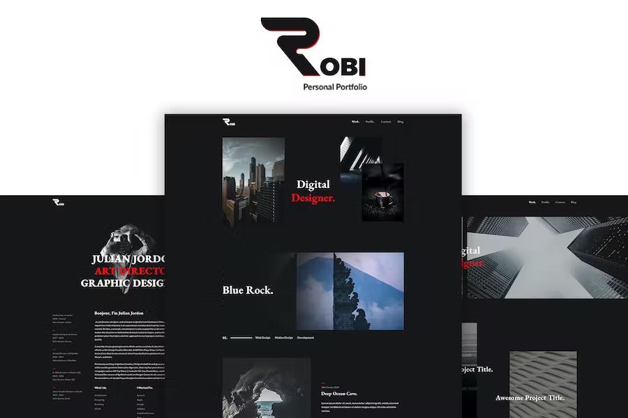 Robi - Creative and Personal Portfolio HTML5 Template