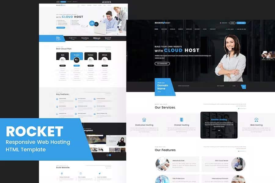 Rocket Host - Responsive Web Hosting HTML Template