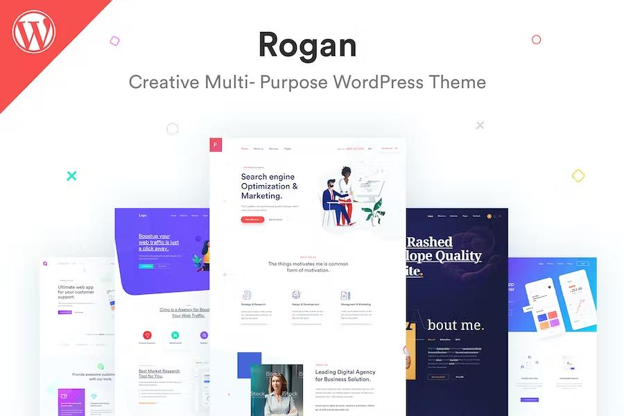 Rogan - Creative Multipurpose WordPress Theme for Agency, Saas, Portfolio