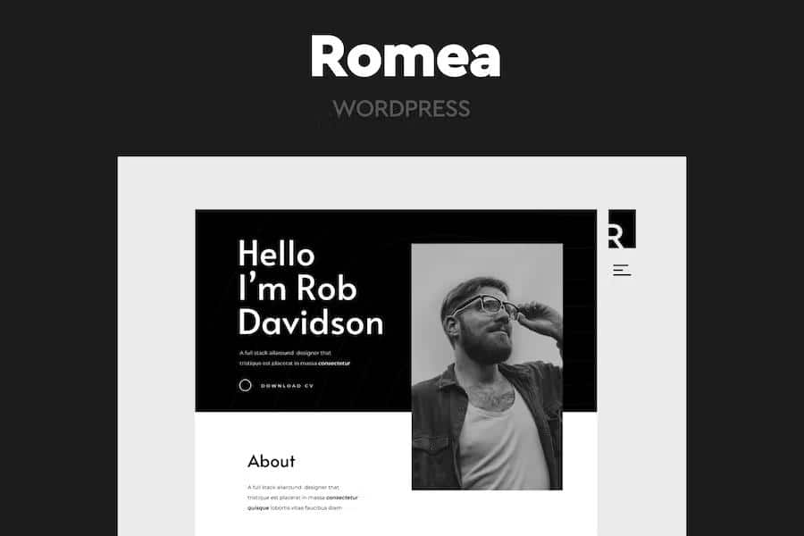 Romea - Personal Portfolio WordPress Theme
