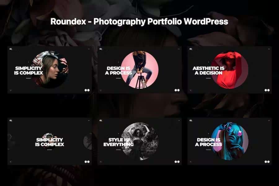 Roundex - Circular Portfolio WordPress Theme