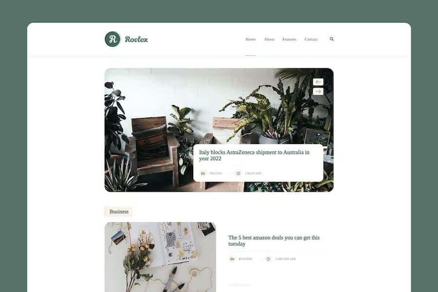Rovlex - Blog Theme for Writers