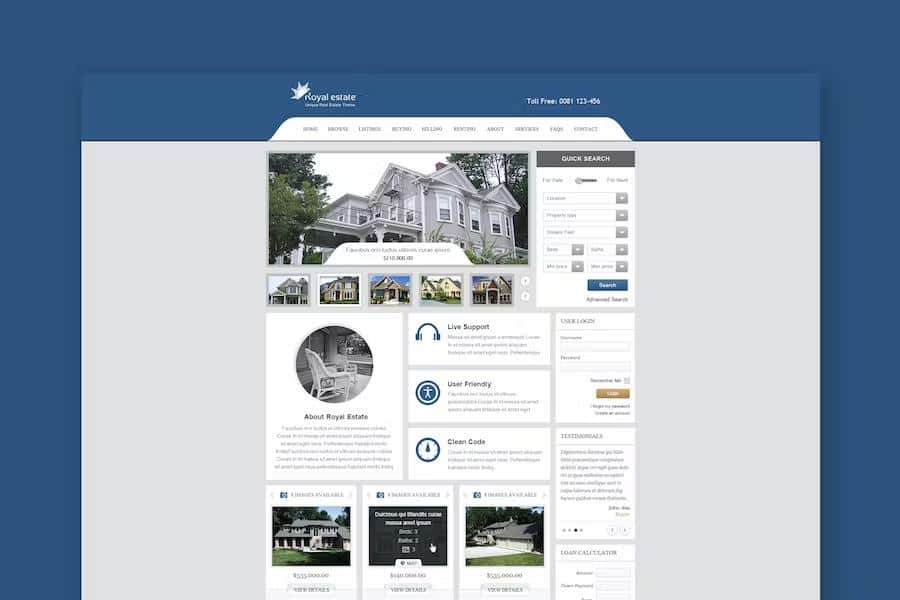 Royal Estate - Premium HTML Template