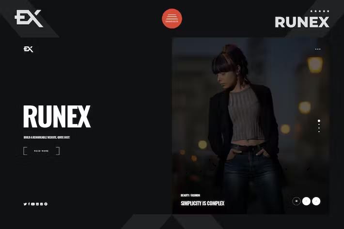 Runex - One Page Portfolio Template