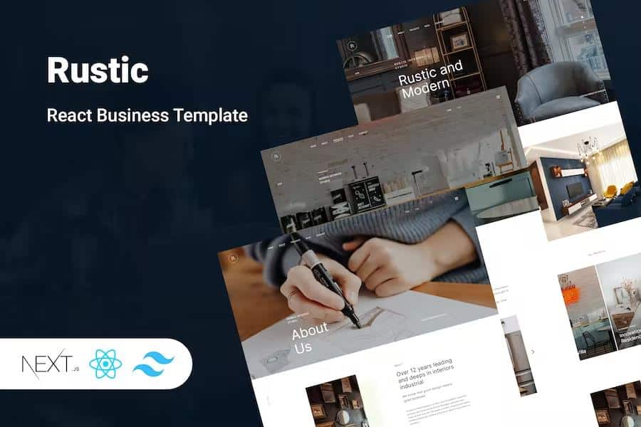 Rustic - React Business Template with Next JS
