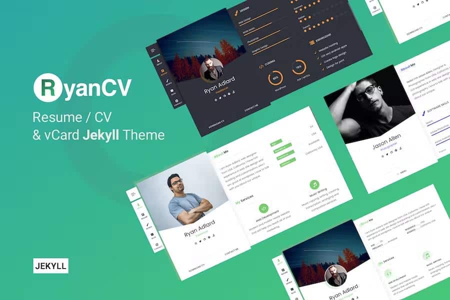 RyanCV - CV Resume & vCard Jekyll Theme