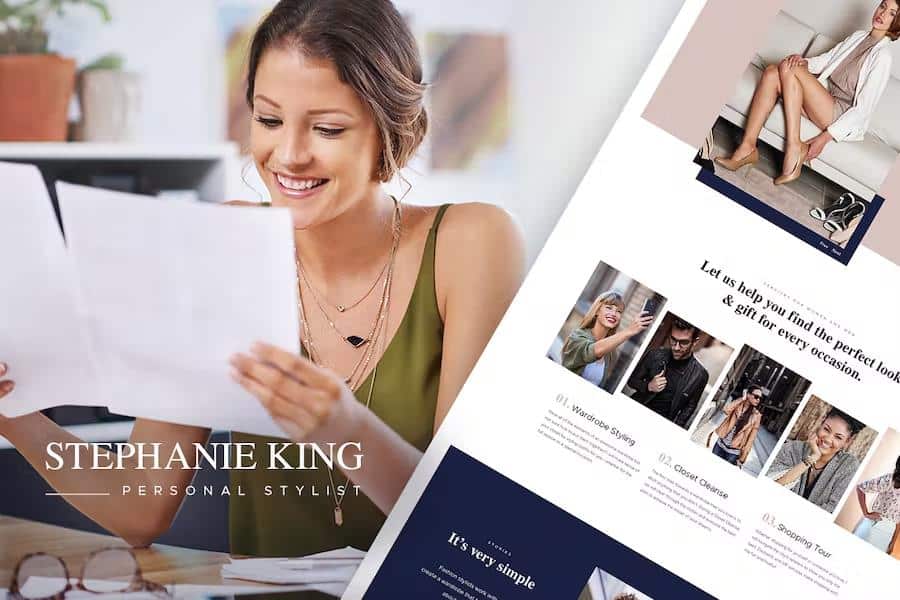 S.King - Personal Stylist and Fashion Blogger WordPress Theme