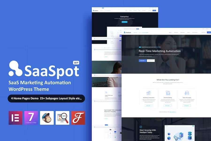 SaaSpot - SaaS Marketing Automation WordPress Theme