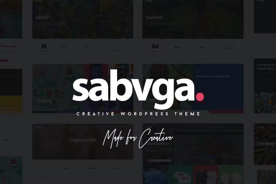 Sabvga - Modern & Creative Portfolio Theme