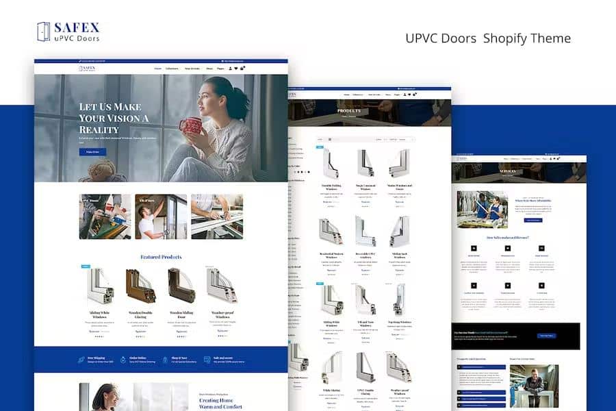 Safex - Hardware Shop, UPVC Furniture Shopify Theme