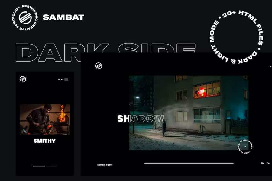Sambat - Creative Digital Portfolio HTML Template