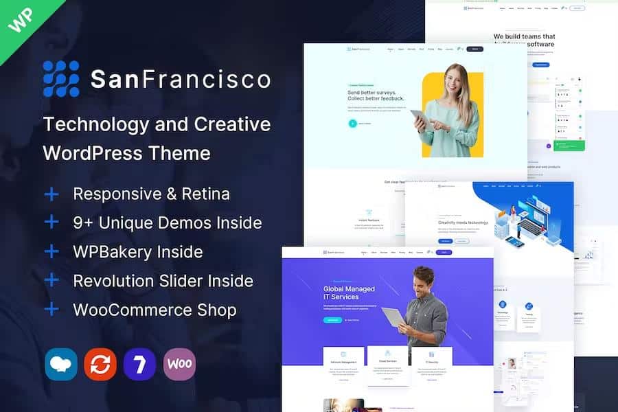 San Francisco - IT Technology and Creative WordPress Theme