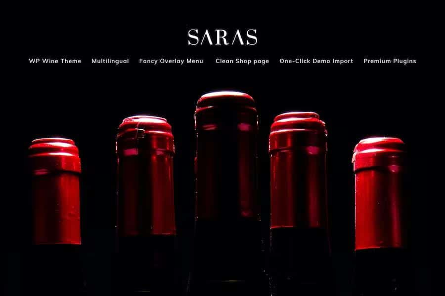 Saras - Wine WordPress Theme