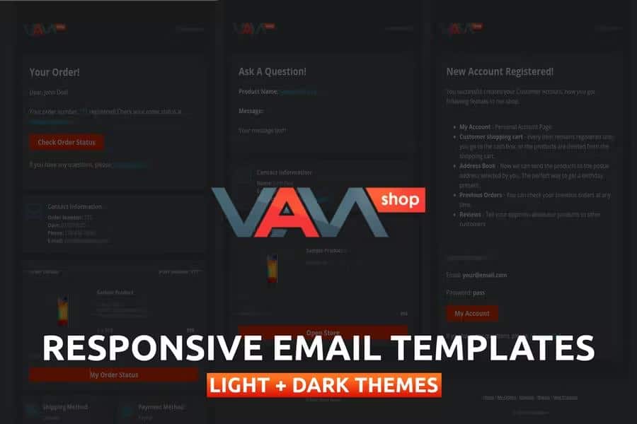 Responsive Email Templates for eCommerce WebSite