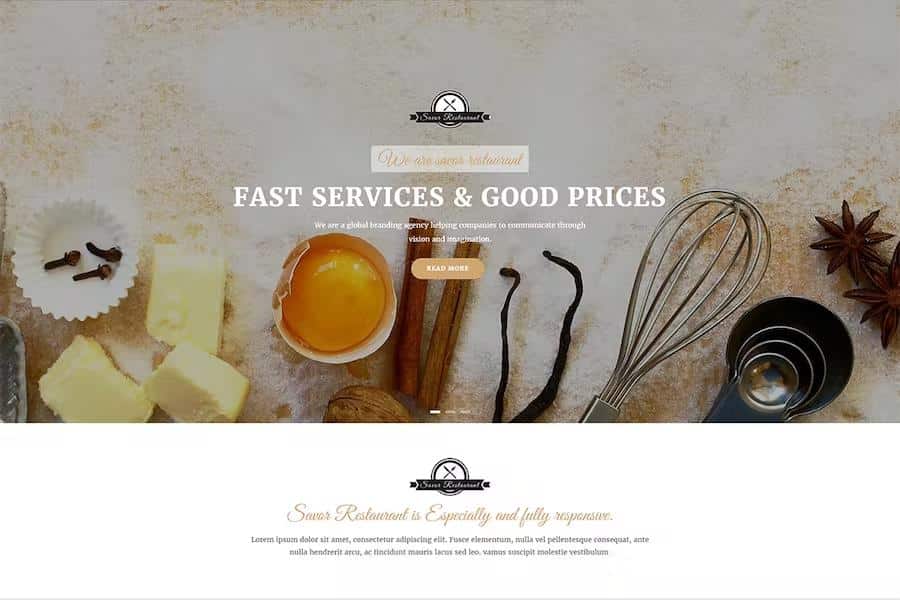 Savor - Restaurant, Cafe & Food Drupal 9 Theme listing image