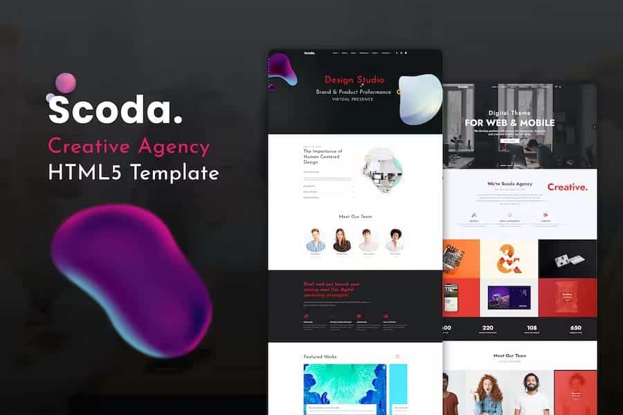 Scoda  - Multipurpose One Page HTML5 Template