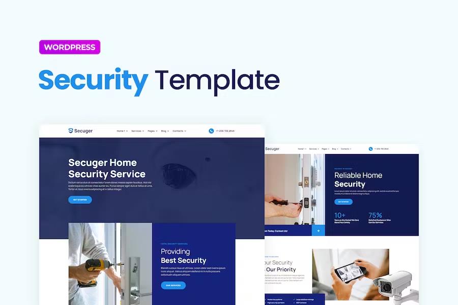 Preview image for Secuger – Home Security Elementor Pro Template Kit