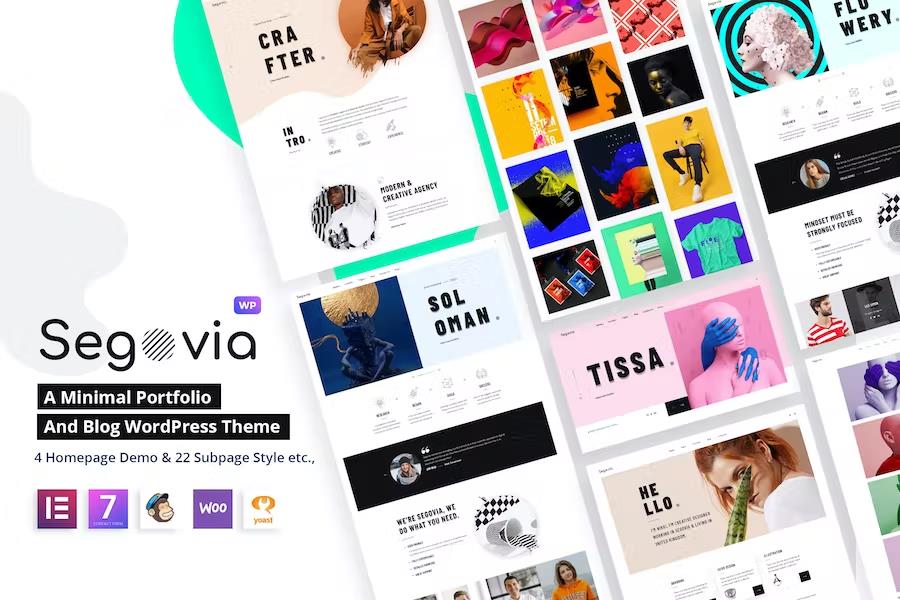 Segovia - A Minimal Portfolio And Blog WordPress Theme