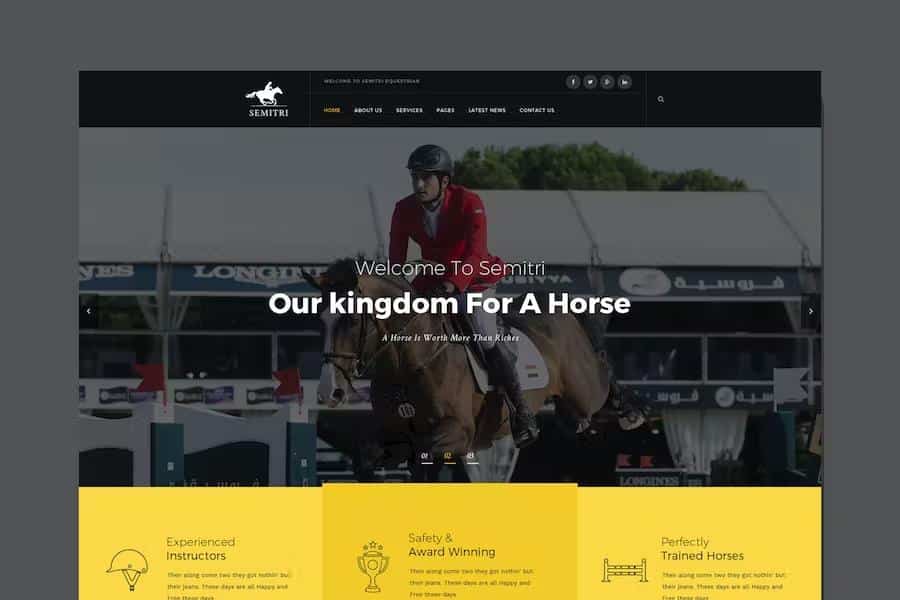 Semitri - Horse Riding HTML Template