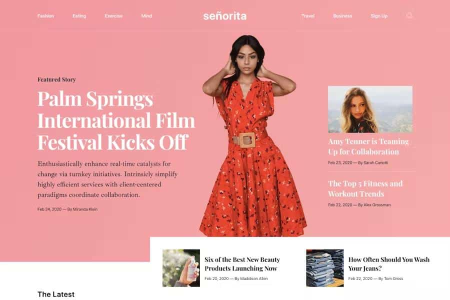 Senorita - Magazine and Blog HTML5 Responsive Template