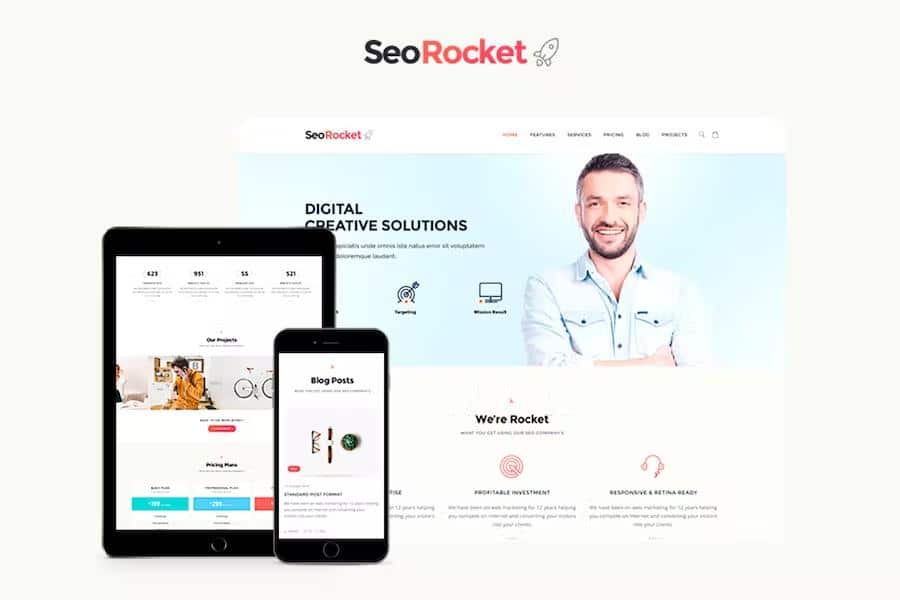 Seo Rocket - Advertising & Marketing Site Template