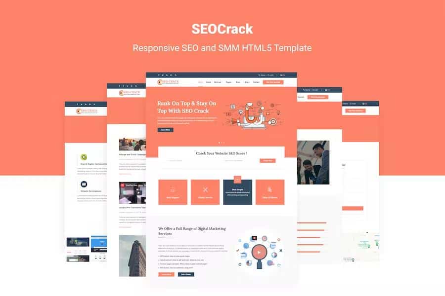 SEOCrack - Responsive SEO and SMM HTML5 Template