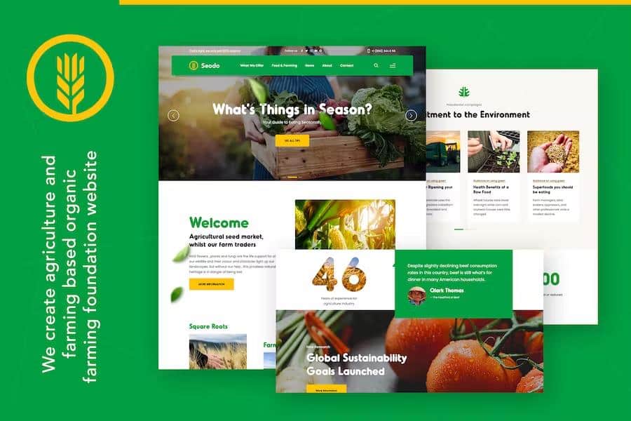 Seodo - Agriculture Farming Foundation WordPress Theme