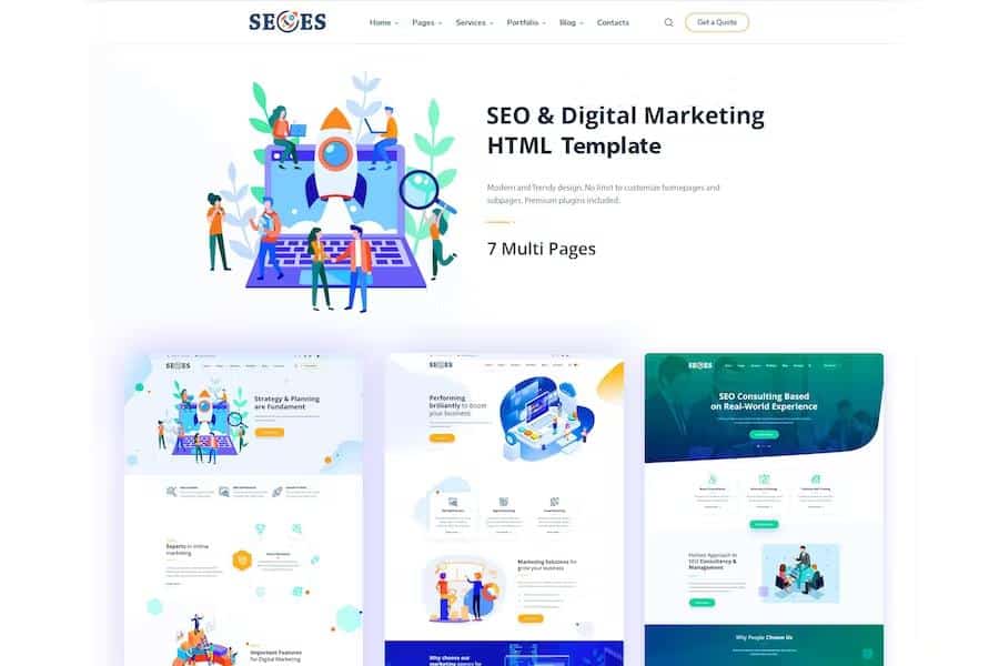 Seoes - Marketing Agency HTML Template
