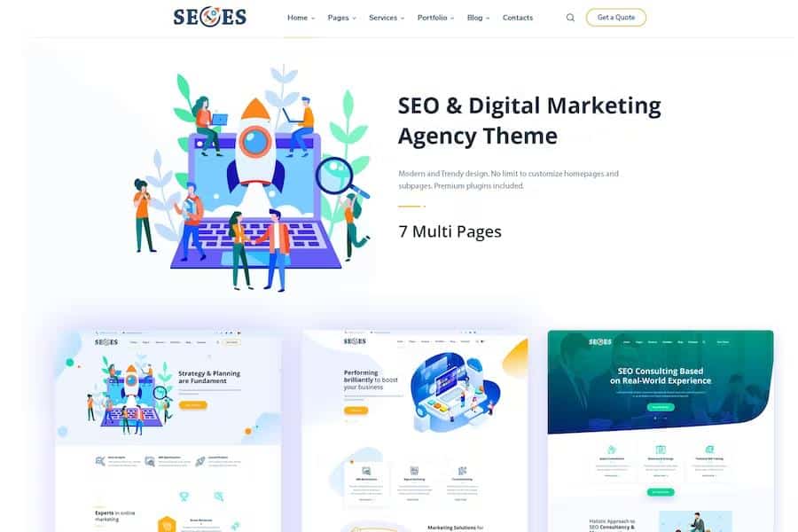 Seoes - Marketing Agency WordPress Theme