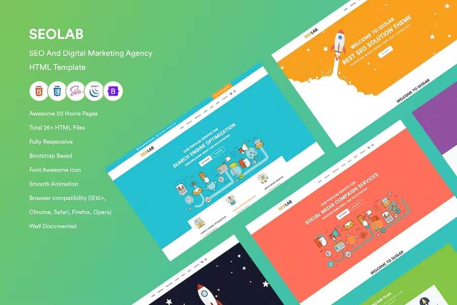 SeoLab- SEO & Digital Marketing Agency HTML Template