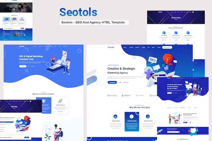 Product preview supplied for Seotols - SEO And Agency HTML Template