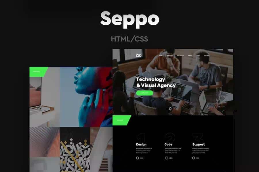 Seppo - Corporate One Page HTML Template