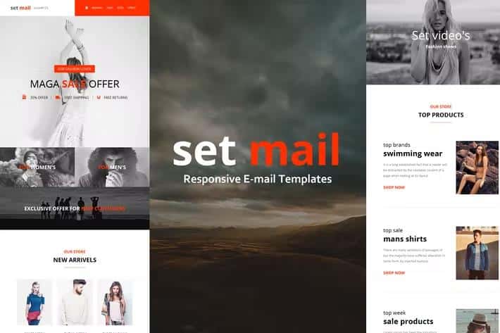 Set Mail - Responsive E-mail Template + Online Access