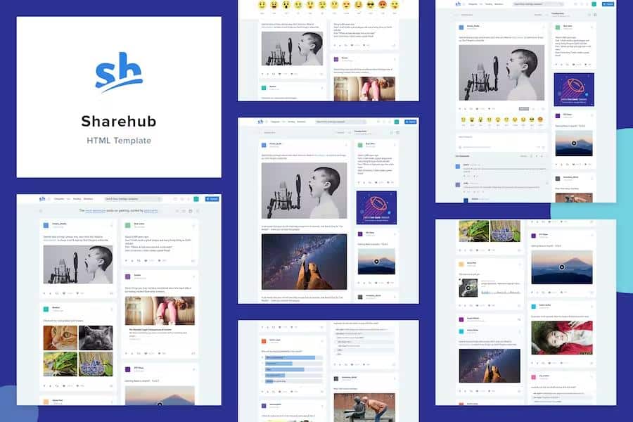 Sharehub Content Sharing HTML Template