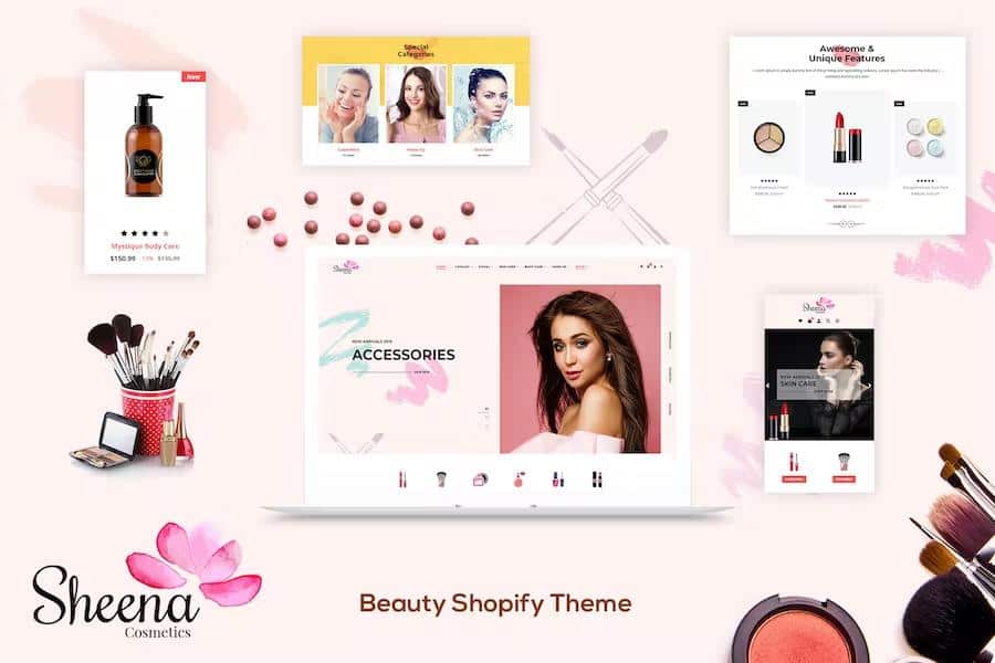 Sheena - Beauty Cosmetic Shopify Theme