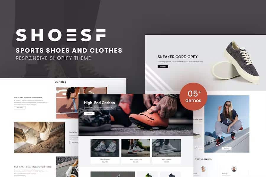 Shoesf - Running Sports Shoes Clothes Shopify Theme
