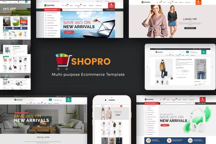 Product preview supplied for Shopro - Mega Store Responsive Prestashop Theme