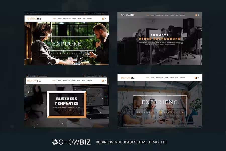 Showbiz - Multipages Business HTML Template