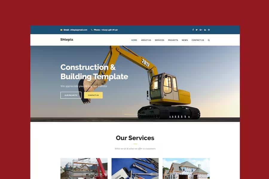Shtepia - Construction & Building HTML5 Template