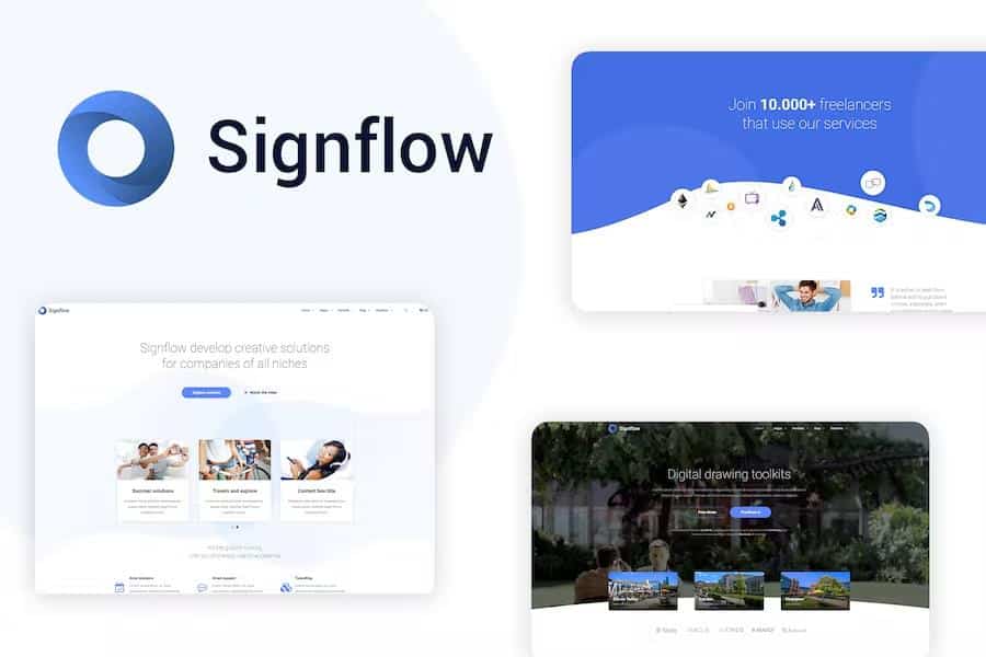 Preview image for Signflow - Tech And Startup Template