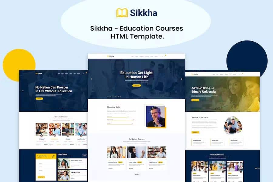 Preview image for Sikkha - Education HTML Template