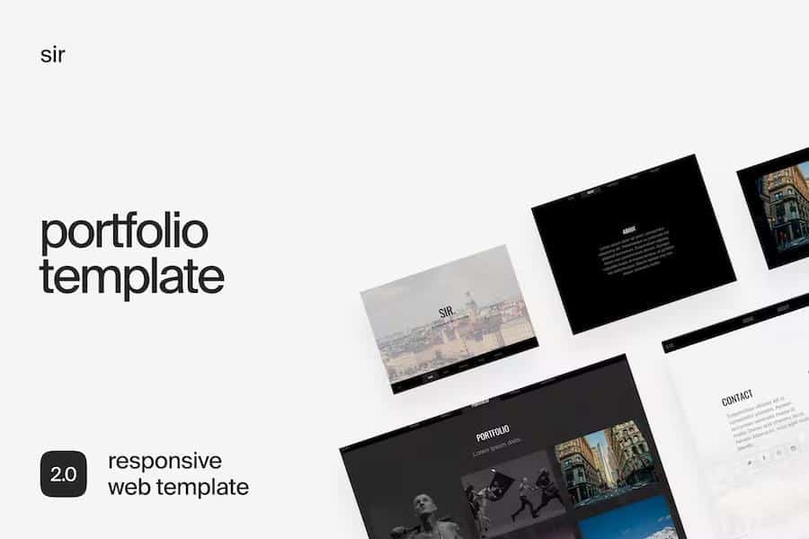 Sir - Responsive HTML5 Portfolio Template