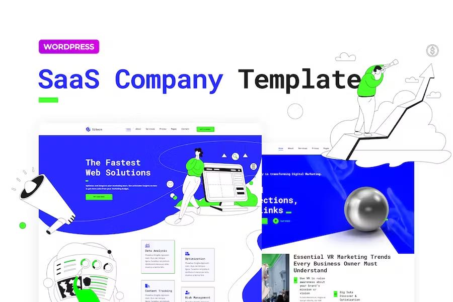 Preview image for Sitech – SaaS Company Elementor Pro Template Kit