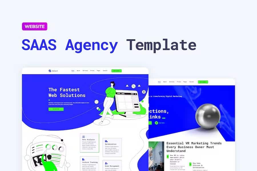 Sitech - SaaS Company Website Template