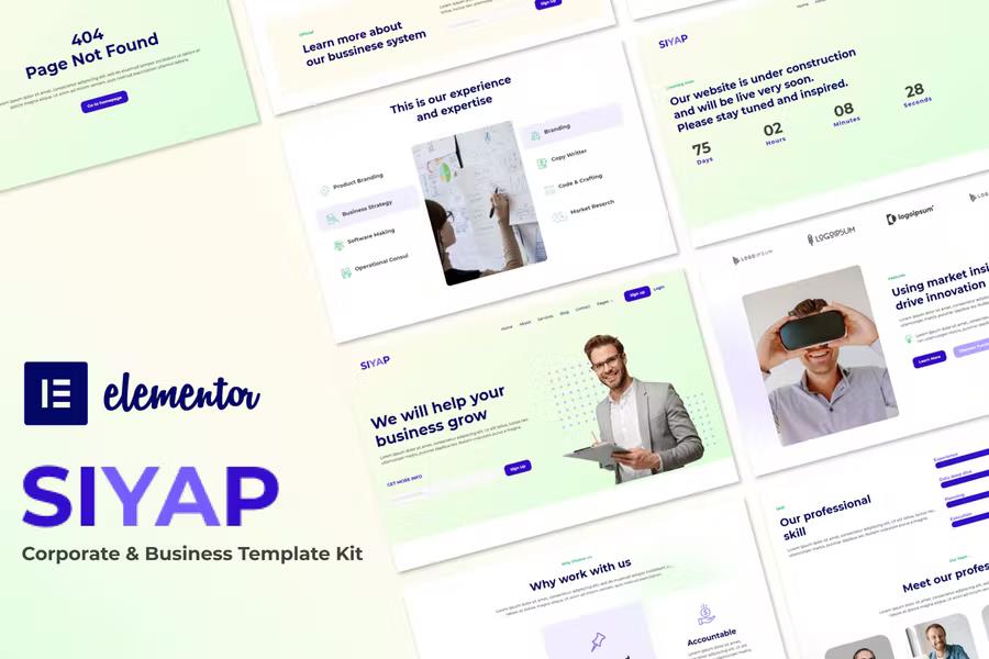 Siyap - Corporate & Business Elementor Template Kit listing image