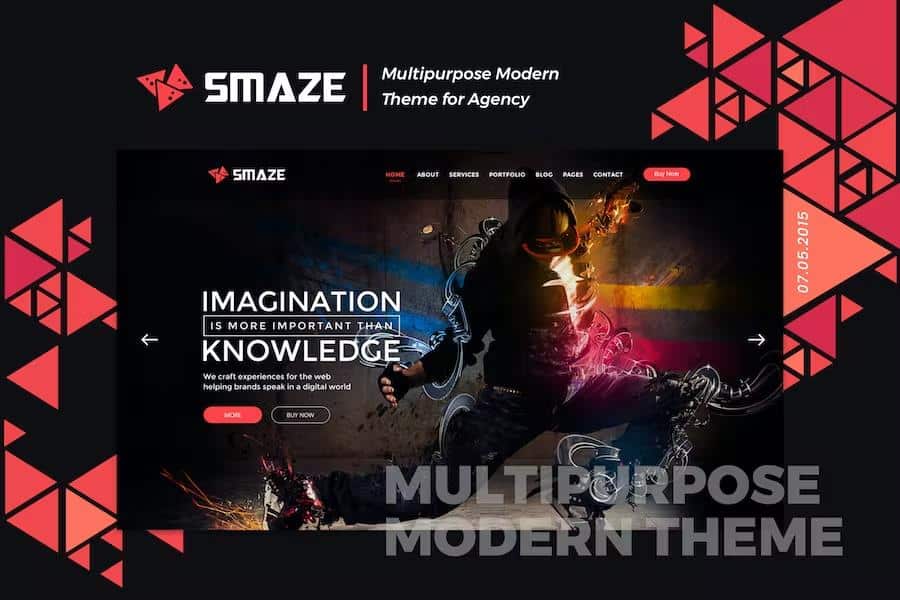 Smaze - Multipurpose Material Design HTML Template