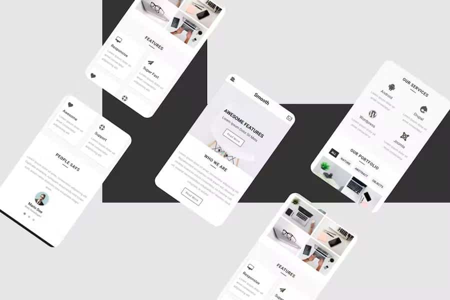 Smooth - Mobile Web UI Template